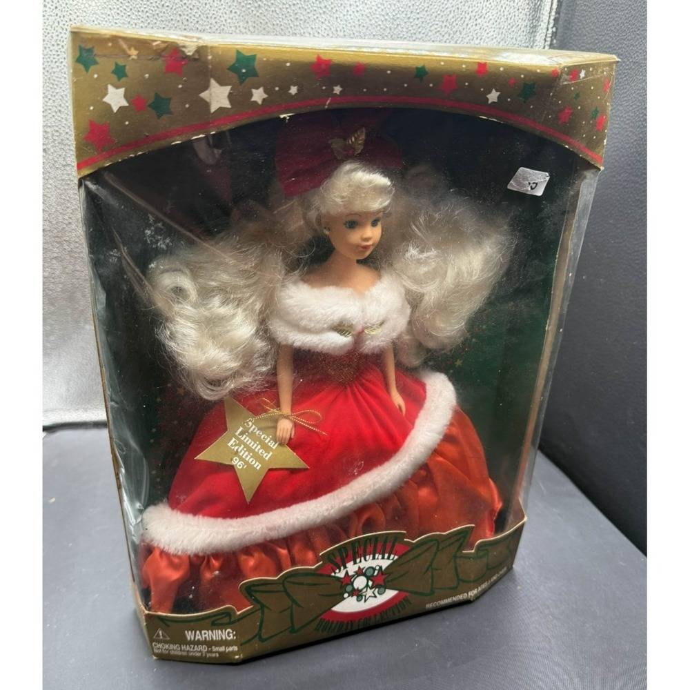 Vintage 1996 JPI Fashion Doll‎ Special Holiday Edition 11.5" Christmas Red Dress